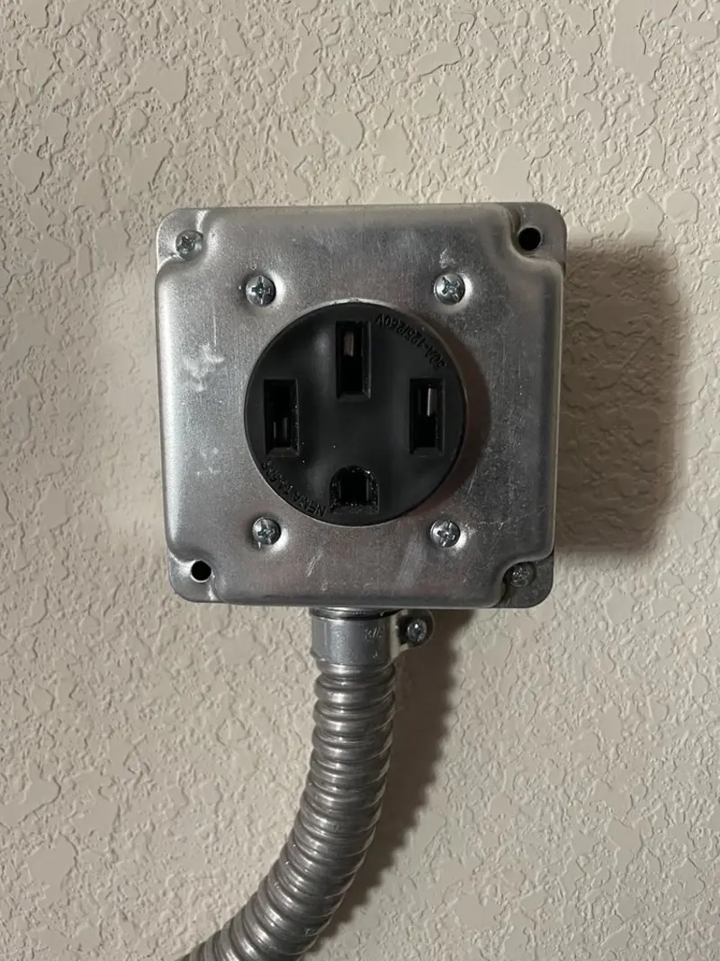 NEMA 14-50 outlet installed for Smart Home Electrical in Drexel Heights